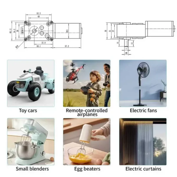Gear Motor, 24V, 8mm - view 5