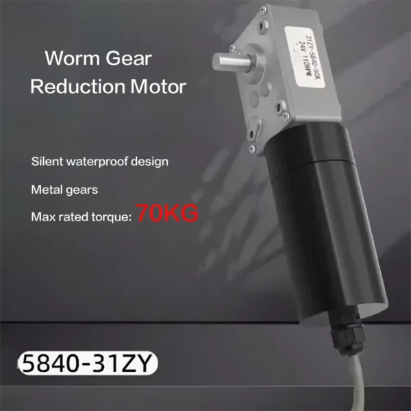 Gear Reducer Motor, 70KG, 5840-31ZY, IP68, Waterproof