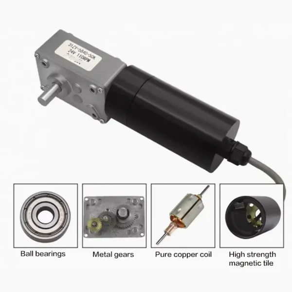 Gear Reducer Motor, 70KG, 5840-31ZY, IP68, Waterproof - view 2