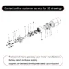 Geared Motor, 6v, 12v, 24v, 28mm - view 2