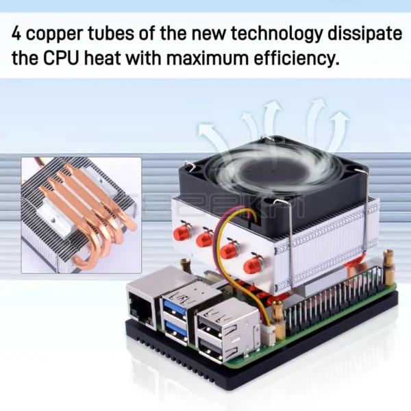 Geeekpi Low-profile Plus Cooler, CPU, G815 - view 4