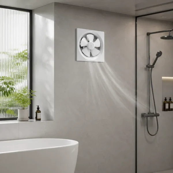 Gemtec Exhaust Fan, 150mm, 240mm, 28W, Wall - view 4