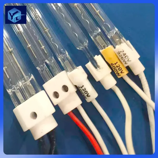 Glass Halogen Heating Tube, 120V/240V, quartz glass - view 2
