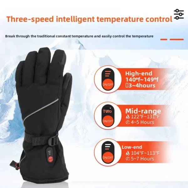 Gloves Three-level Hand Warmer, USB, 4000mAh battery, Fabric - view 4