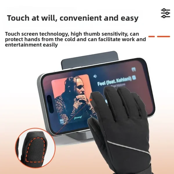 Gloves Three-level Hand Warmer, USB, 4000mAh battery, Fabric - view 5