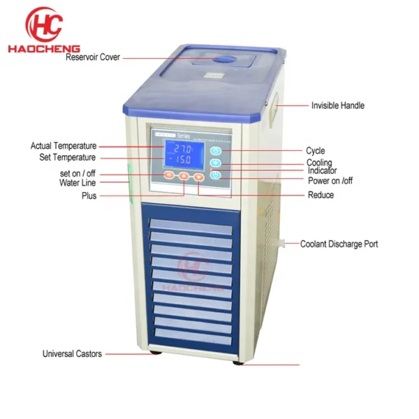 Glycol Water Recirculating Chiller, USA, 110V, 400w - view 5