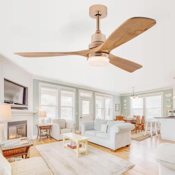 Gold Chandelier Fan, Copper, LED, Ceiling - view 2