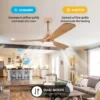 Gold Chandelier Fan, Copper, LED, Ceiling - view 5