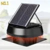 Goods Solar Attic Fan, Roof, 40W(0.05hp), Galvanization steel
