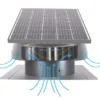 Goods Solar Attic Fan, Roof, 40W(0.05hp), Galvanization steel - view 3