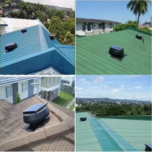 Goods Solar Attic Fan, Roof, 40W(0.05hp), Galvanization steel - view 6