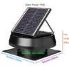 Goods Solar Attic Fan, Roof, Brushless - view 5