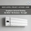Graphene Infrared Radiant Heater, Wall, 220 V, 2000W(2.68hp)