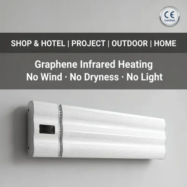 Graphene Infrared Radiant Heater, Wall, 220 V, 2000W(2.68hp)