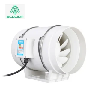 Green House Duct Fan, 4in~12, Waterproof, ABS
