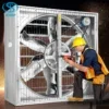 Greenhouse Push Pull Fan, Electric, Stainless Steel - view 5