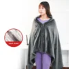 Grey Poncho Throw Blanket, 5V, USB, NOT