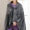 Grey Poncho Throw Blanket, 5V, USB, NOT - view 5