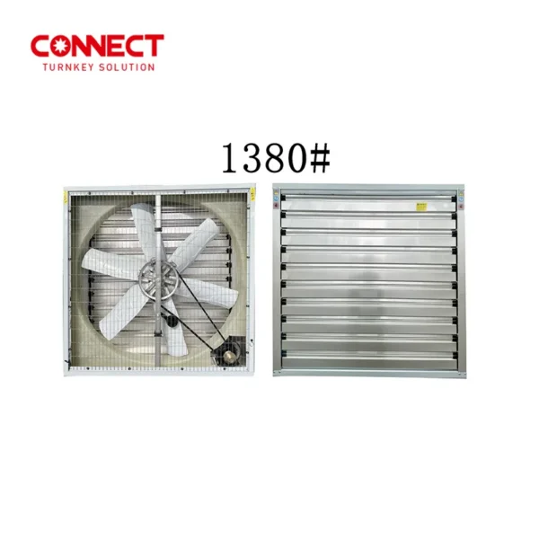 Hammer Ventilation Exhaust Fan, 380V, Wall, Axial - view 2