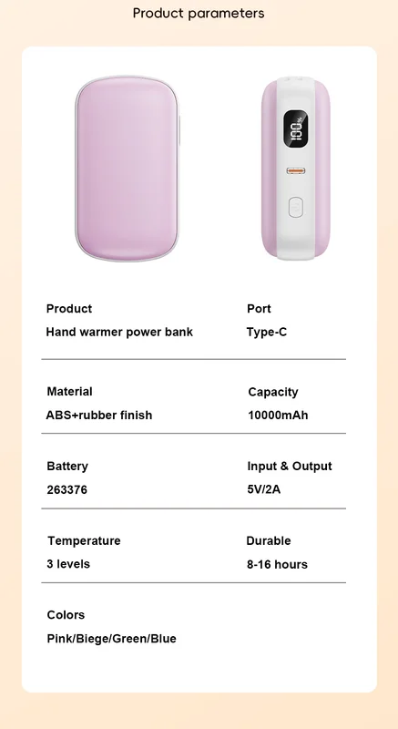 Hand Warmer, 10000mAh, Portable - view 6