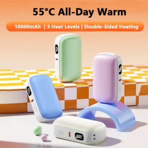 Hand Warmer, 2-in-1, 10000mAh, Portable, 45-55°C