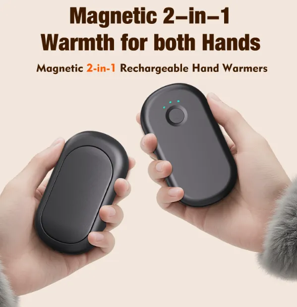 Hand Warmer, 2-Pack, 4000mAh, USB, Portable - view 4