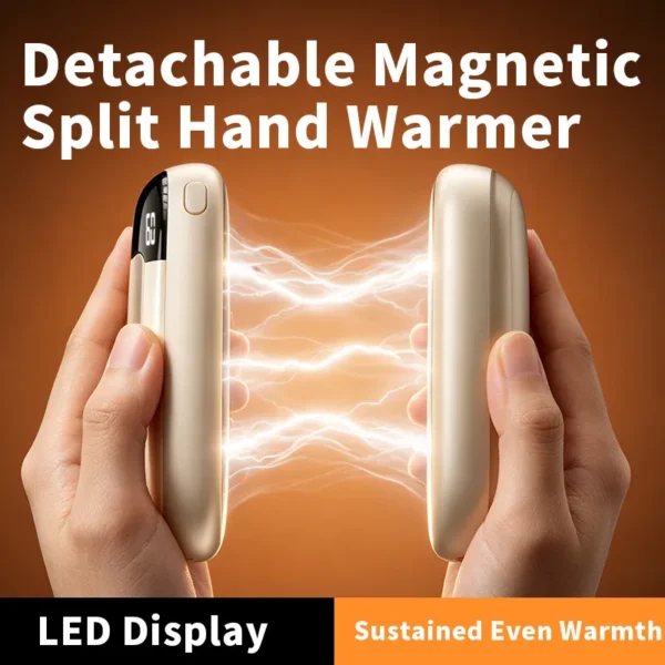 Hand Warmer, 2000mAh, LED, Portable - view 3