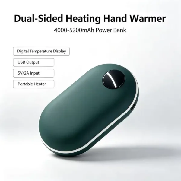 Hand Warmer, 4000-5200mAh, Portable, 5V/2A, USB - view 4