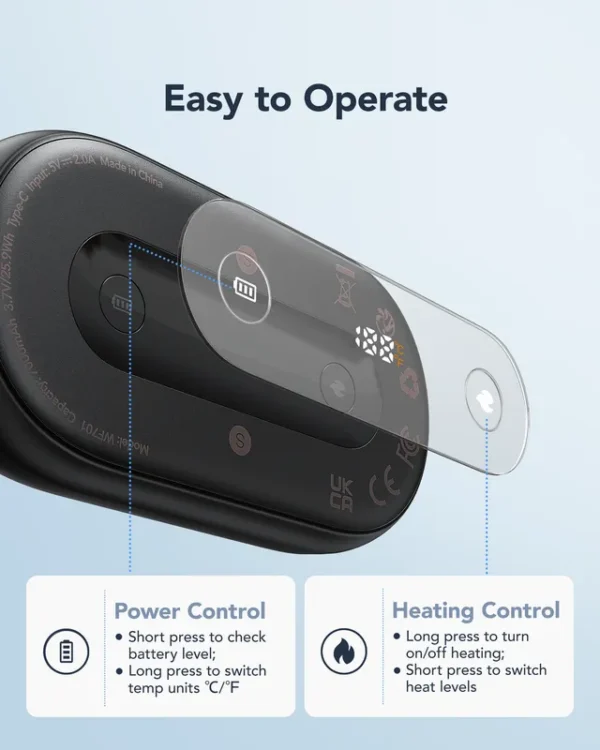 Hand Warmer, 7000mAh, Portable, 20W - view 5