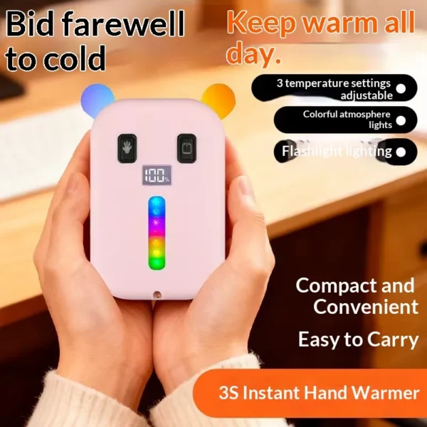 Hand Warmer, Portable, LCD, USB, IP65 - view 5