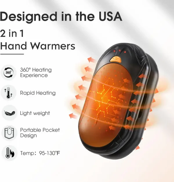 Hand Warmer, Portable, USB - view 4