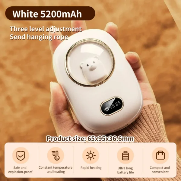 Hand Warmer, Portable, USB, 10000mAh - view 6