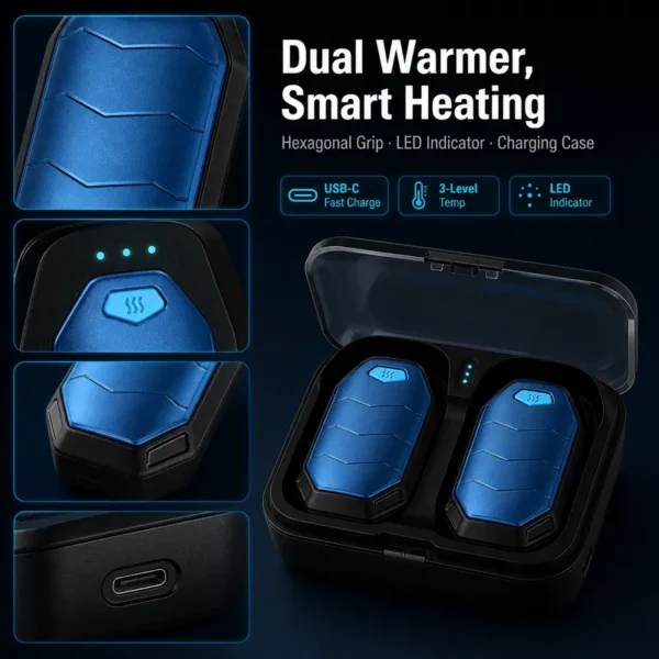 Hand Warmer, Portable, USB, 14000mAh - view 3