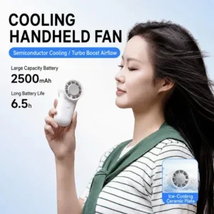 Handheld Cooling Fan, Portable, 2500mAh