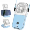 Handheld Neck Fan, 3000mAh, Brushless, USB