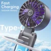 Handheld Neck Fan, Portable, ABS, Brushless, 8h - view 2