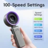 Handheld Neck Fan, Portable, ABS, Brushless, 8h - view 4