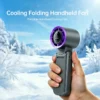 Handheld Neck Fan, Portable, LED, 135, 100