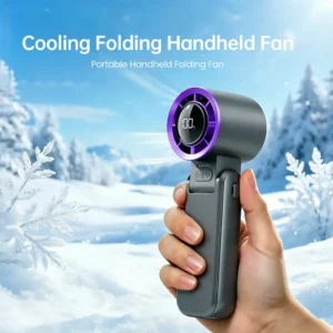 Handheld Neck Fan, Portable, LED, 135, 100