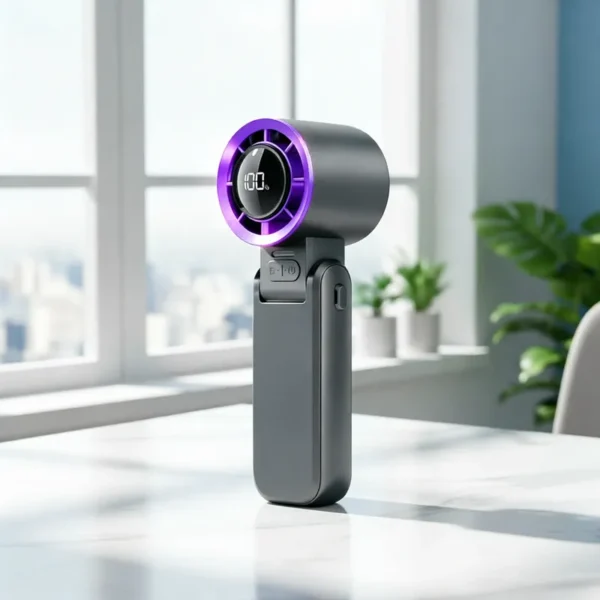 Handheld Neck Fan, Portable, LED, 135, 100 - view 3