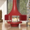 Hanging Fireplace, Steel, Wood Fireplaces - view 5
