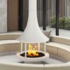 Hanging Fireplace, Steel, Wood Fireplaces - view 6