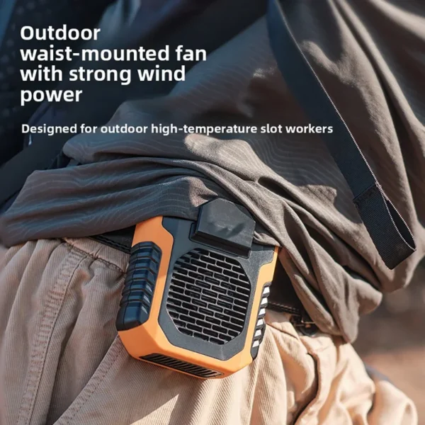 Hanging Mini Fan, Plastic, LED, Portable - view 2