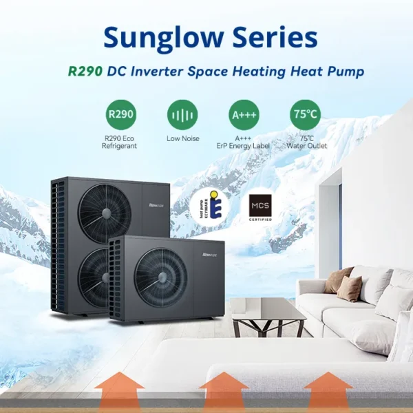 Heat Pumps, 20kW, EVI, R290, Inverter - view 2