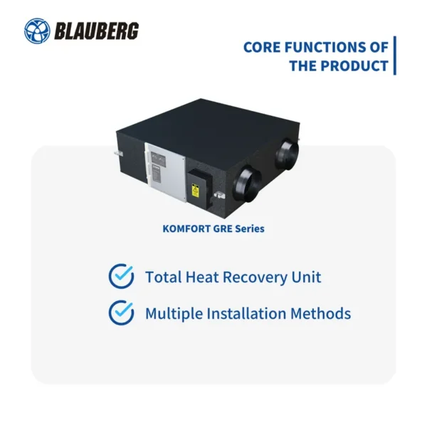 Heat Recovery Unit, KOMFORT, GRE, ERV, HVAC - view 2