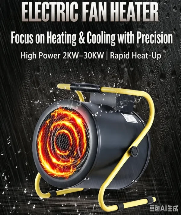 Heat Resistant Electric Fan, 380V5KW, Portable - view 6