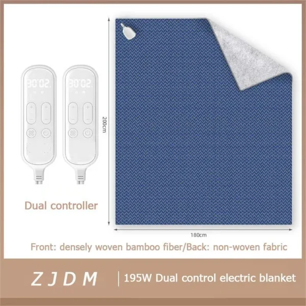Heated Blanket, 75-195W, Heating Mattress Pad - view 2