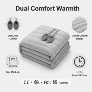 Heated Blanket, 90x100, AC220V, EU Plug