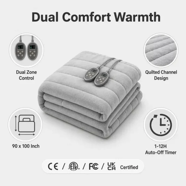 Heated Blanket, 90x100, AC220V, EU Plug