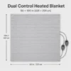 Heated Blanket, 90x100, AC220V, EU Plug - view 2